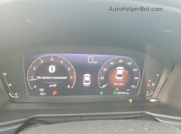 1HGCY1F43SA047754 2025 HONDA ACCORD Gray Սարքավորումների վահանակի տեսք
