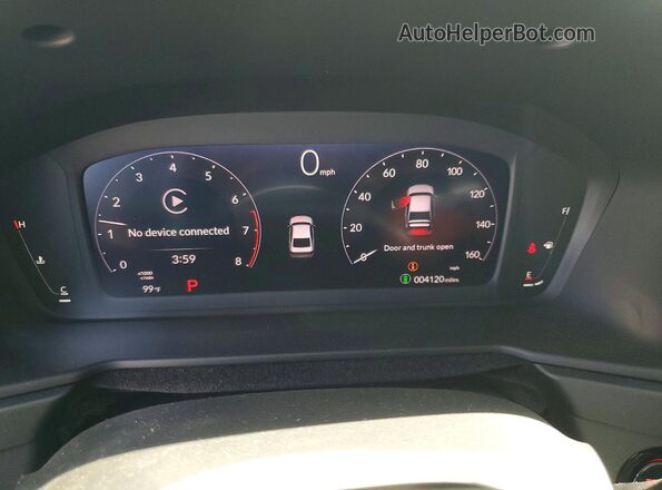 1HGCY1F43TA005926 2026 HONDA ACCORD Gray Սարքավորումների վահանակի տեսք