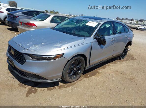 1HGCY1F44SA030803 2025 HONDA ACCORD Silver წინა მარცხენა ხედი სამი მეოთხედიდან