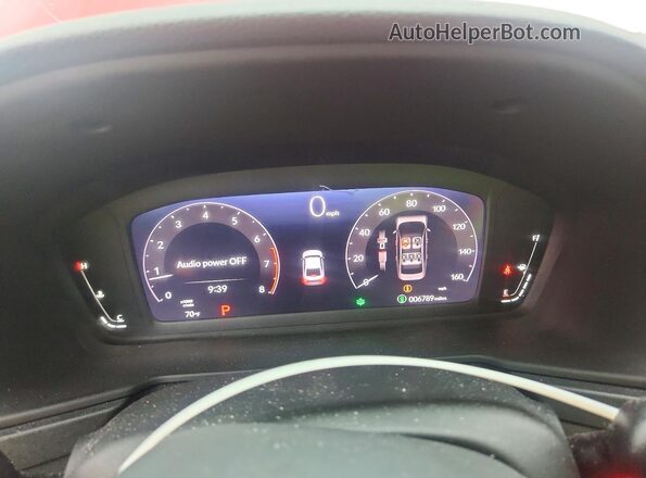 1HGCY1F45SA030020 2025 HONDA ACCORD Red Vista del cuadro de instrumentos