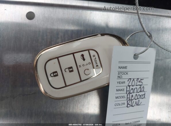 1HGCY1F45SA035685 2025 HONDA ACCORD Синий Вид панели приборов