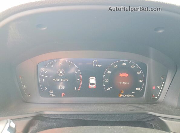 1HGCY1F45SA051711 2025 HONDA ACCORD Синий Вид щитка приборов
