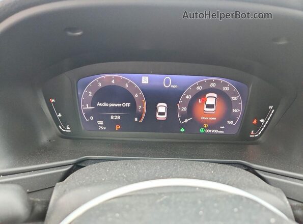 1HGCY1F46SA052222 2025 HONDA ACCORD Gray Instrument cluster view