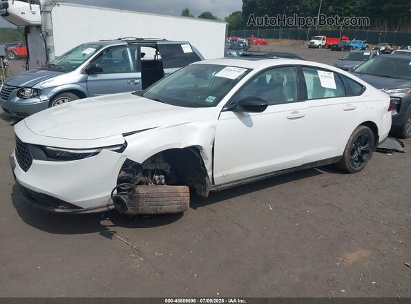 1HGCY1F46SA071238 2025 HONDA ACCORD White Vista tres cuartos delantera izquierda