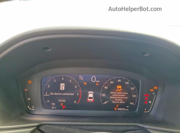 1HGCY1F47SA007564 2025 HONDA ACCORD Серый Вид щитка приборов