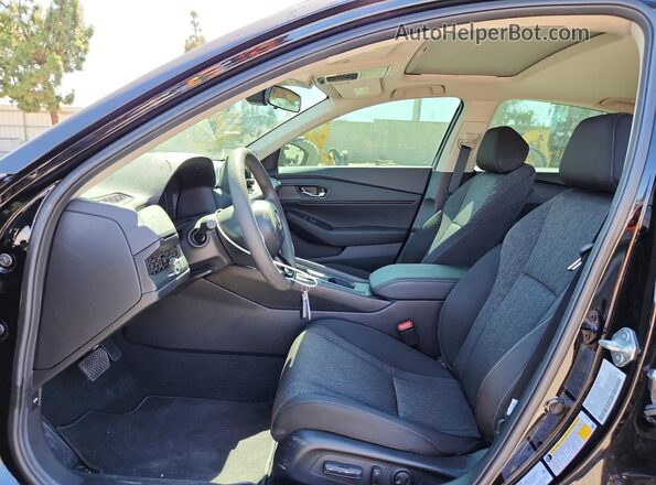 1HGCY1F47SA033825 2025 HONDA ACCORD Black წინა სალონის ხედი