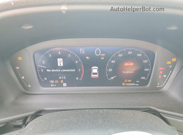 1HGCY1F47SA035977 2025 HONDA ACCORD Black Widok zestawu wskaźników
