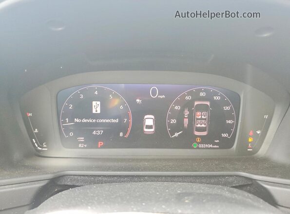 1HGCY1F47SA048082 2025 HONDA ACCORD Black Instrument cluster view