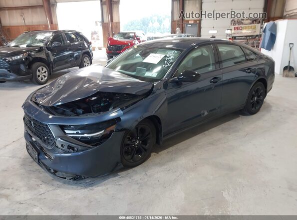 1HGCY1F48SA002034 2025 HONDA ACCORD Navy Առջևի ձախ երեք քառորդ տեսարան