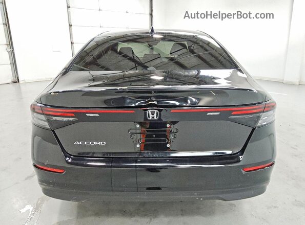 1HGCY1F48SA045580 2025 HONDA ACCORD Black უკანა ხედი