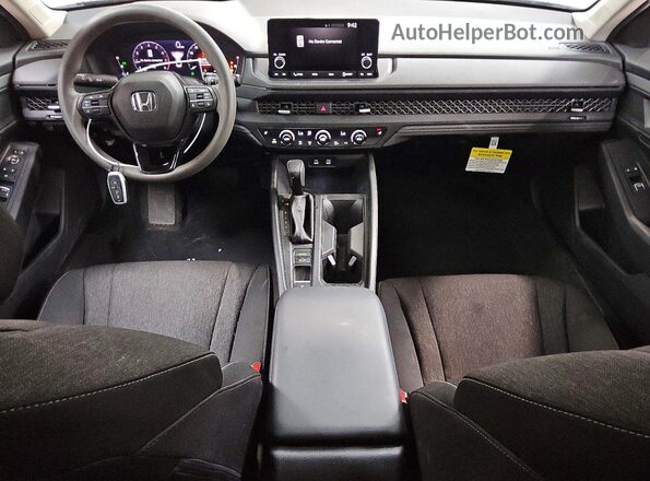 1HGCY1F48SA045580 2025 HONDA ACCORD Black წინა პანელის ხედი