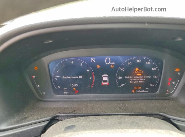 1HGCY1F49SA023510 2025 HONDA ACCORD Gray Instrument cluster view