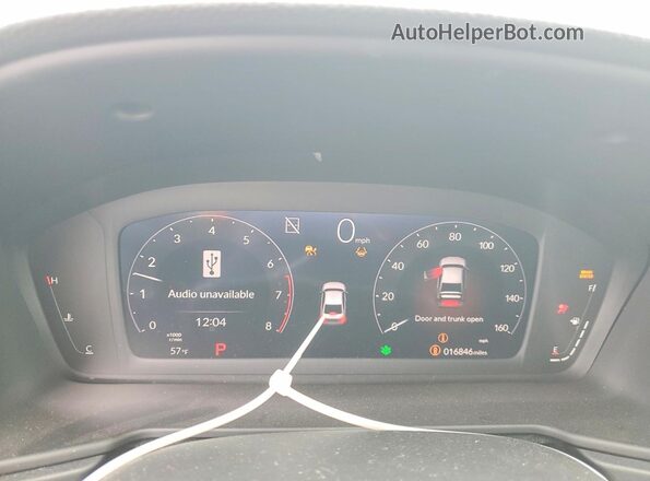1HGCY1F49SA031946 2025 HONDA ACCORD Gray Вид щитка приладів