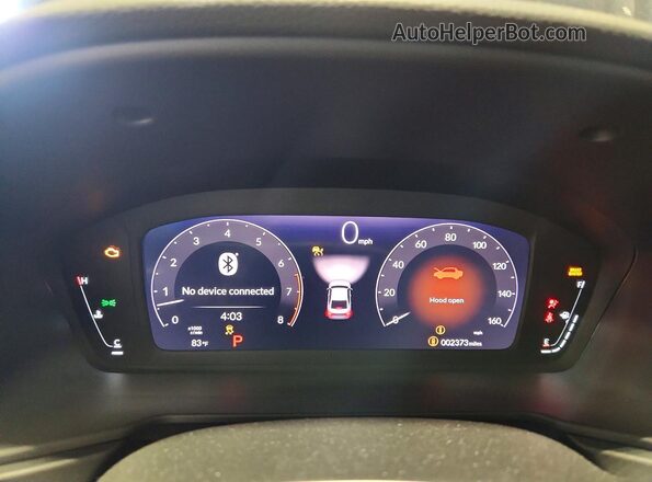 1HGCY1F49SA057074 2025 HONDA ACCORD Gray Вид щитка приладів