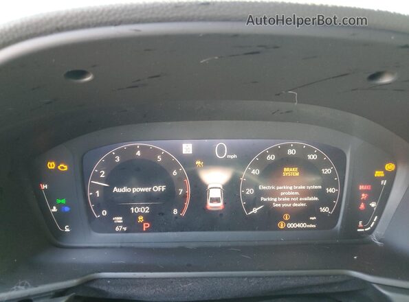 1HGCY1F49SA063201 2025 HONDA ACCORD Black Вид щитка приладів