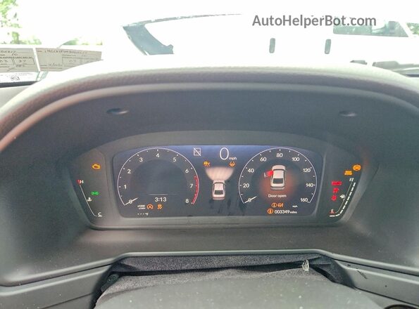1HGCY1F49TA011617 2026 HONDA ACCORD White ხელსაწყოთა პანელის ხედი