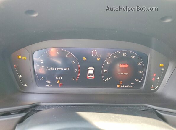 1HGCY1F4XSA005341 2025 HONDA ACCORD Белый Вид щитка приборов