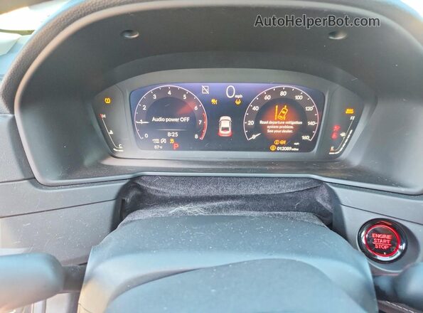1HGCY1F4XSA087197 2025 HONDA ACCORD Gray Widok zestawu wskaźników