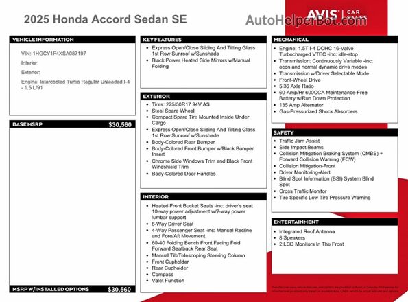 1HGCY1F4XSA087197 2025 HONDA ACCORD Gray Widok komory silnika