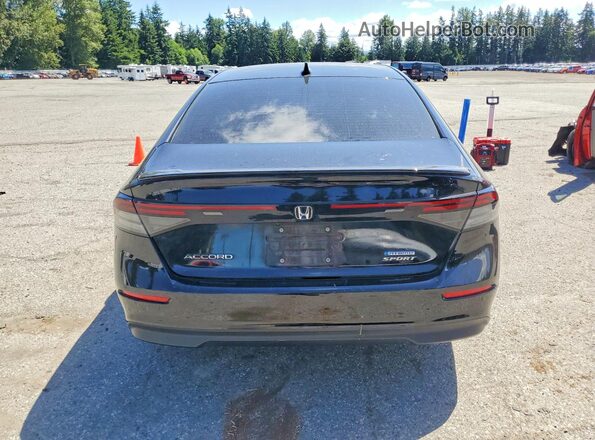 1HGCY2F50RA041712 2024 HONDA ACCORD Black Widok z tyłu