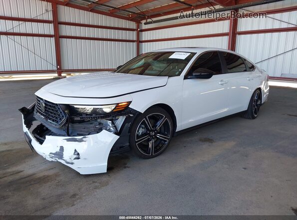 1HGCY2F50RA093633 2024 HONDA ACCORD White წინა მარცხენა ხედი სამი მეოთხედიდან