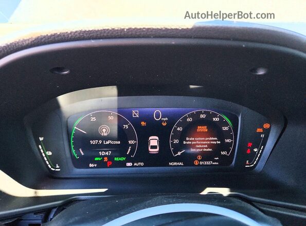 1HGCY2F50SA025807 2025 HONDA ACCORD Black Vista del cuadro de instrumentos