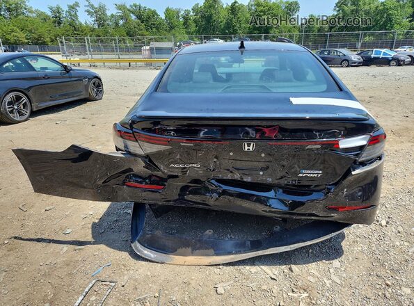 1HGCY2F50SA027511 2025 HONDA ACCORD Black უკანა ხედი