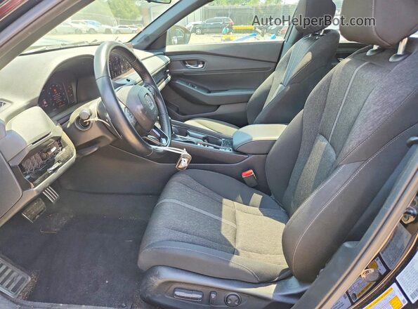 1HGCY2F50SA027511 2025 HONDA ACCORD Black წინა სალონის ხედი