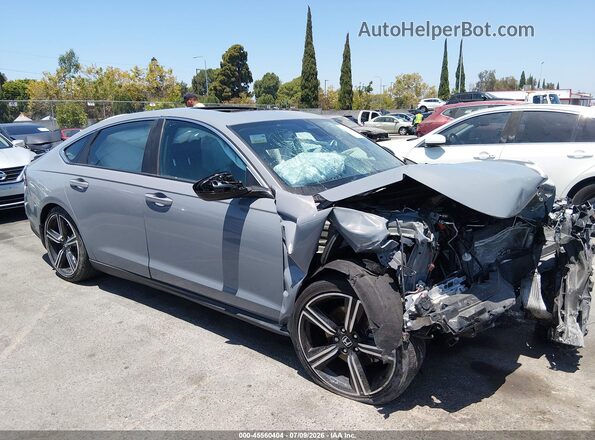 1HGCY2F51PA013477 2023 HONDA ACCORD Gray Instrument cluster view