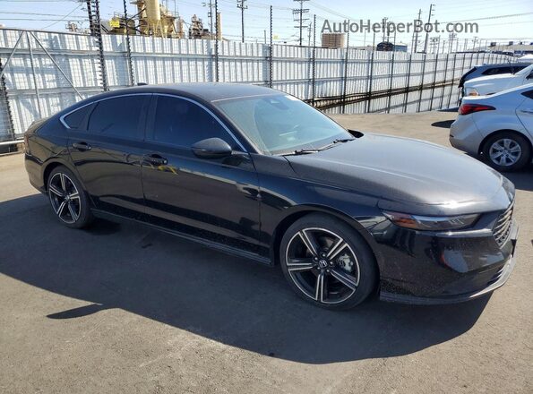 1HGCY2F51PA026245 2023 HONDA ACCORD Black წინა მარჯვენა