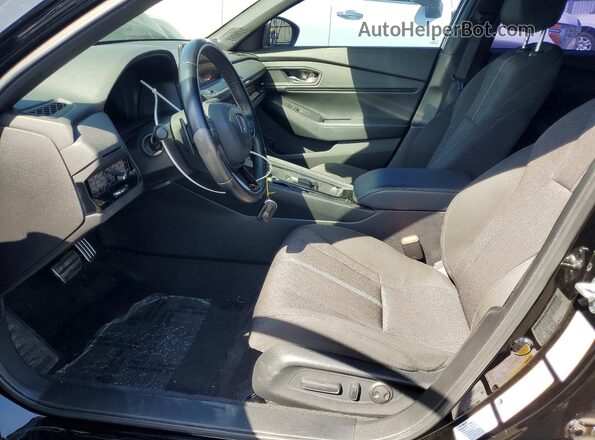 1HGCY2F51PA026245 2023 HONDA ACCORD Black წინა სალონის ხედი
