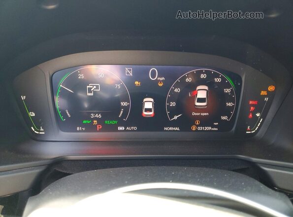 1HGCY2F51PA026245 2023 HONDA ACCORD Black ხელსაწყოთა პანელის ხედი