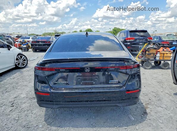 1HGCY2F51RA086349 2024 HONDA ACCORD Black Widok z tyłu