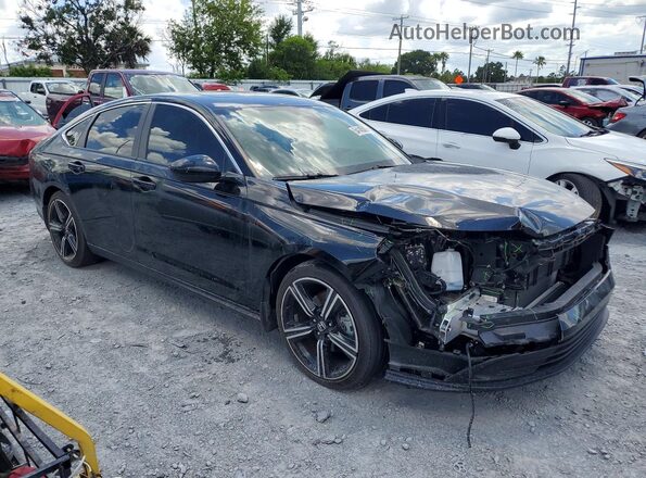 1HGCY2F51RA086349 2024 HONDA ACCORD Black Przód prawy