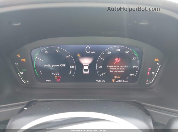 1HGCY2F52PA029316 2023 HONDA ACCORD Gray Rear seats view