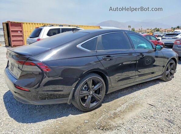 1HGCY2F52PA043295 2023 HONDA ACCORD Черный Задняя правая четверть