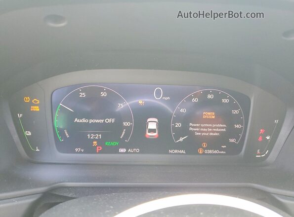 1HGCY2F52PA063529 2023 HONDA ACCORD Серебряный Вид щитка приборов
