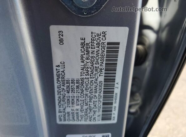 1HGCY2F52PA063529 2023 HONDA ACCORD Серебряный Вид подкапотного пространства