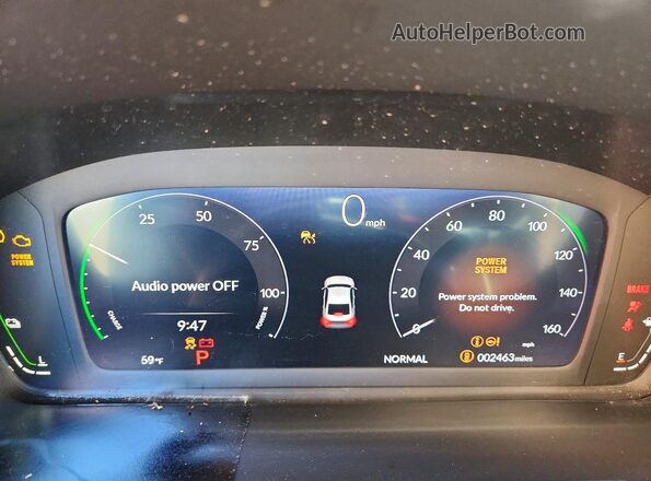 1HGCY2F52SA092585 2025 HONDA ACCORD Black Widok zestawu wskaźników