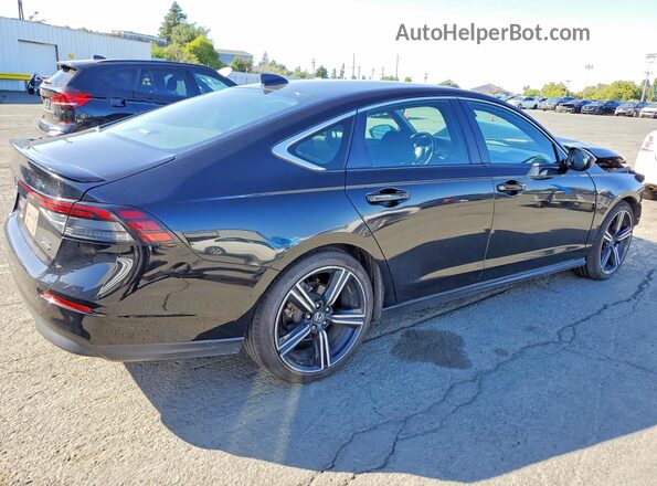 1HGCY2F53PA055990 2023 HONDA ACCORD Черный Задняя правая четверть