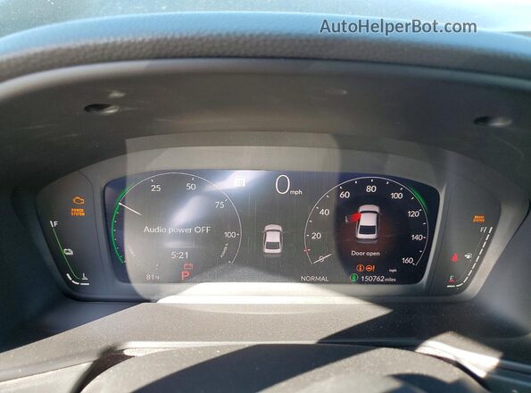1HGCY2F53PA055990 2023 HONDA ACCORD Черный Вид щитка приборов