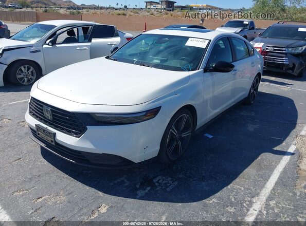 1HGCY2F53RA016173 2024 HONDA ACCORD White Առջևի ձախ երեք քառորդ տեսարան