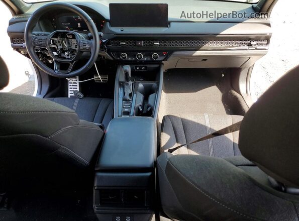 1HGCY2F53SA045937 2025 HONDA ACCORD White Dashboard view