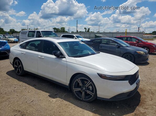 1HGCY2F54PA058378 2023 HONDA ACCORD White Передня права чверть