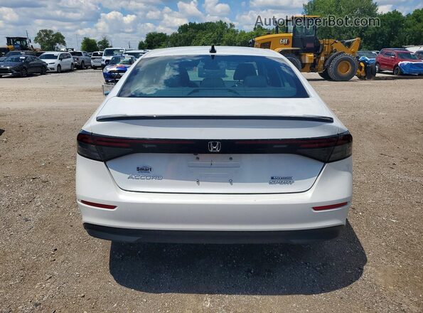 1HGCY2F54PA058378 2023 HONDA ACCORD White Вид ззаду
