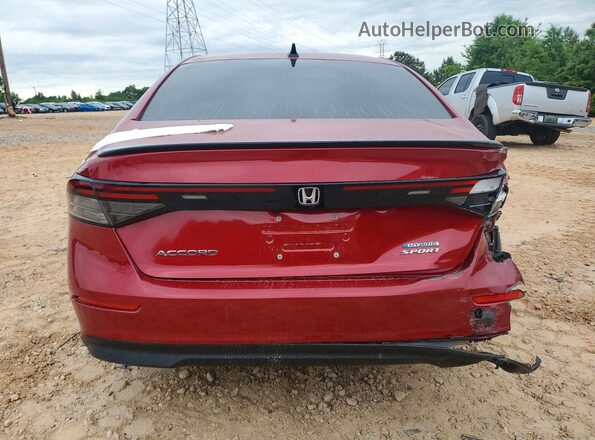 1HGCY2F54RA024301 2024 HONDA ACCORD Red Вид ззаду