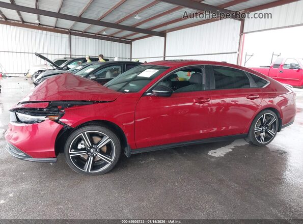 1HGCY2F54SA046272 2025 HONDA ACCORD Red Vista interior trasera