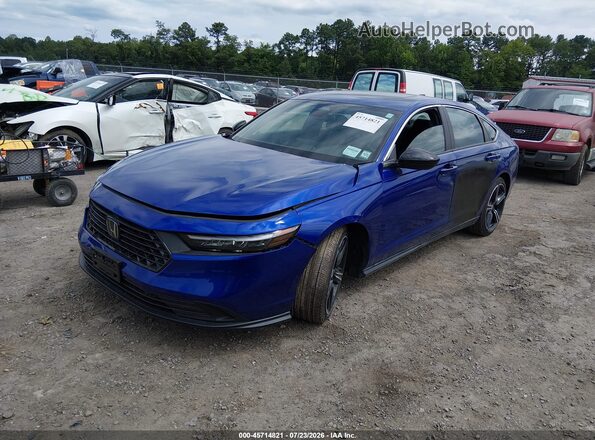 1HGCY2F54SA046675 2025 HONDA ACCORD Blue წინა მარცხენა ხედი სამი მეოთხედიდან
