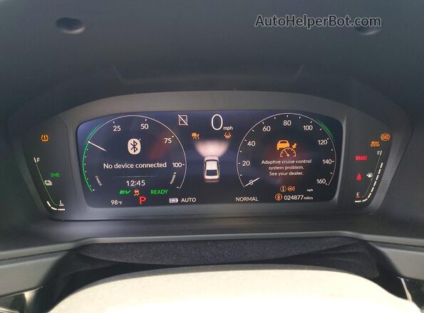 1HGCY2F55PA030198 2023 HONDA ACCORD Black Widok zestawu wskaźników