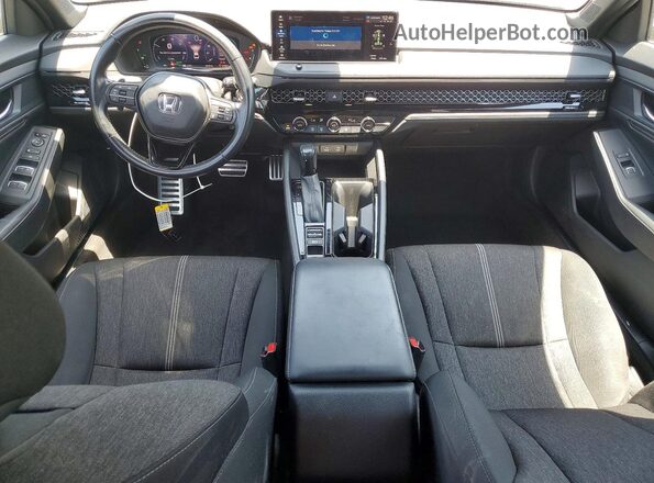 1HGCY2F55PA030198 2023 HONDA ACCORD Black Widok deski rozdzielczej